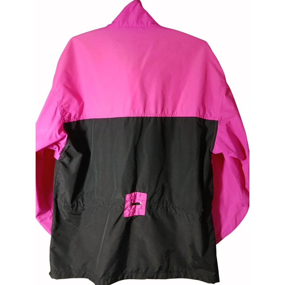 K2 Mens Pink Black Half Zip Pullover Windbreaker Jacket Drawstring Size L yk2 - Picture 5 of 16